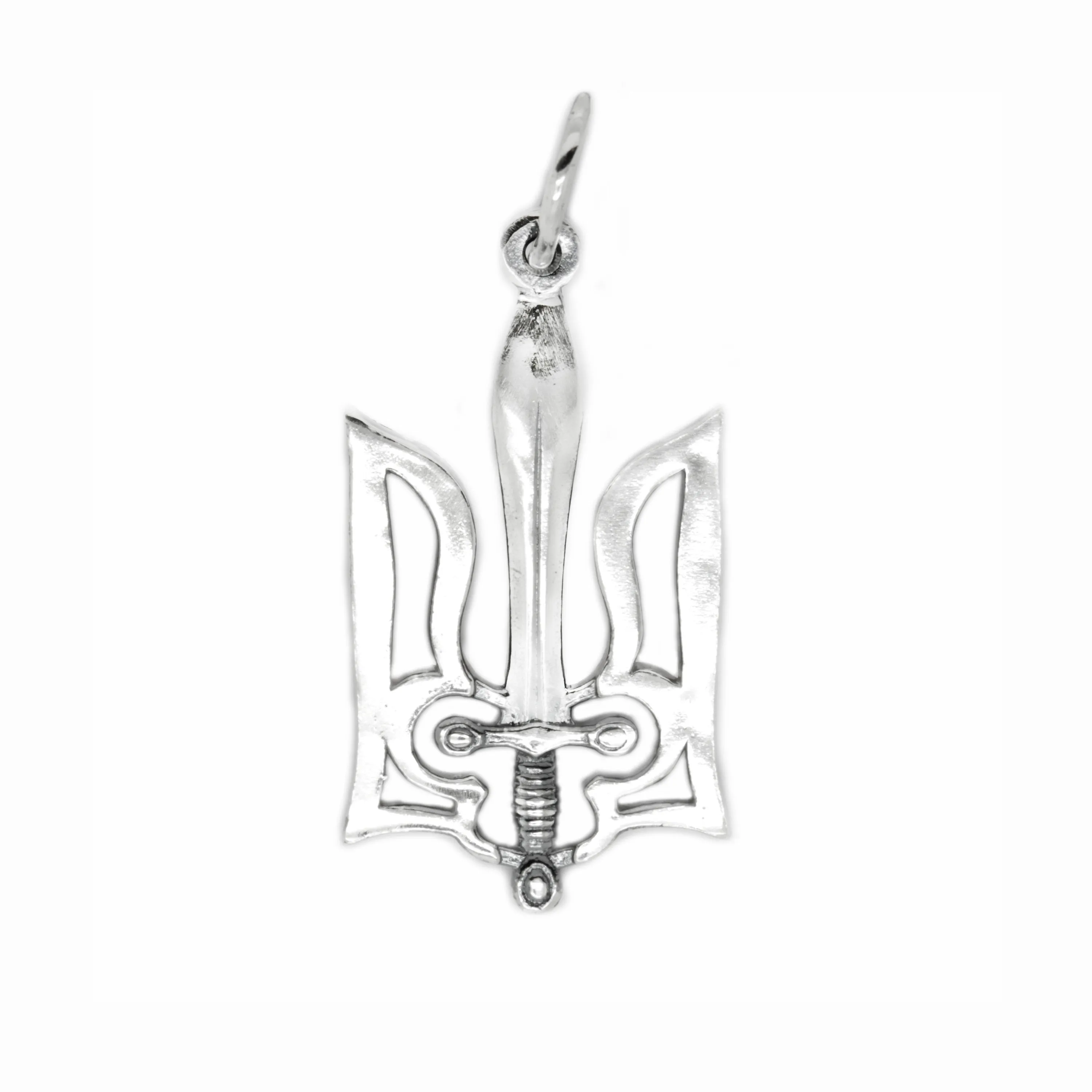 Trident Trizub Unisex Pendant Silver 925