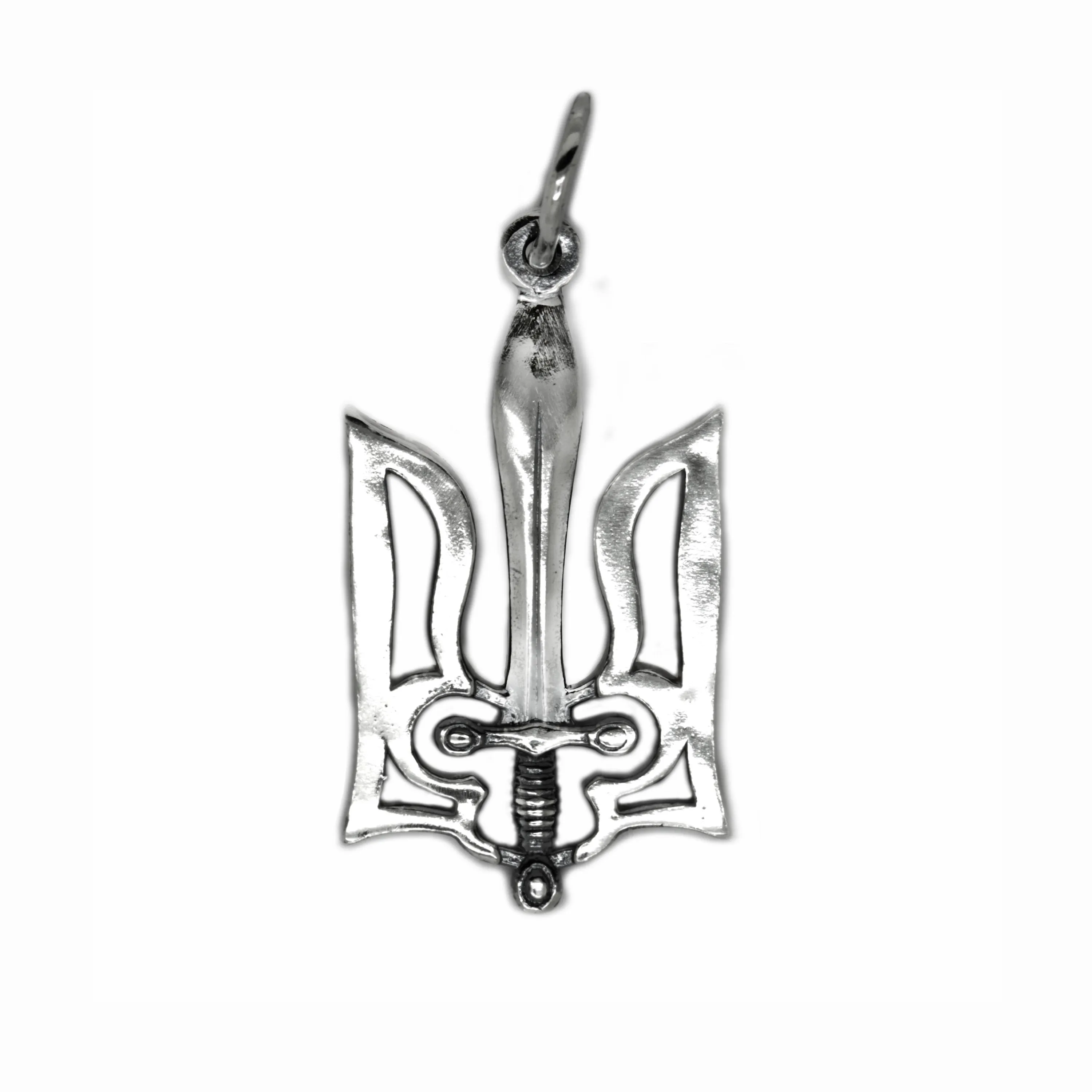 Trident Trizub Unisex Pendant Silver 925