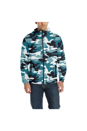 Urban Camouflage Quilted Windbreaker for Men (Model H35)