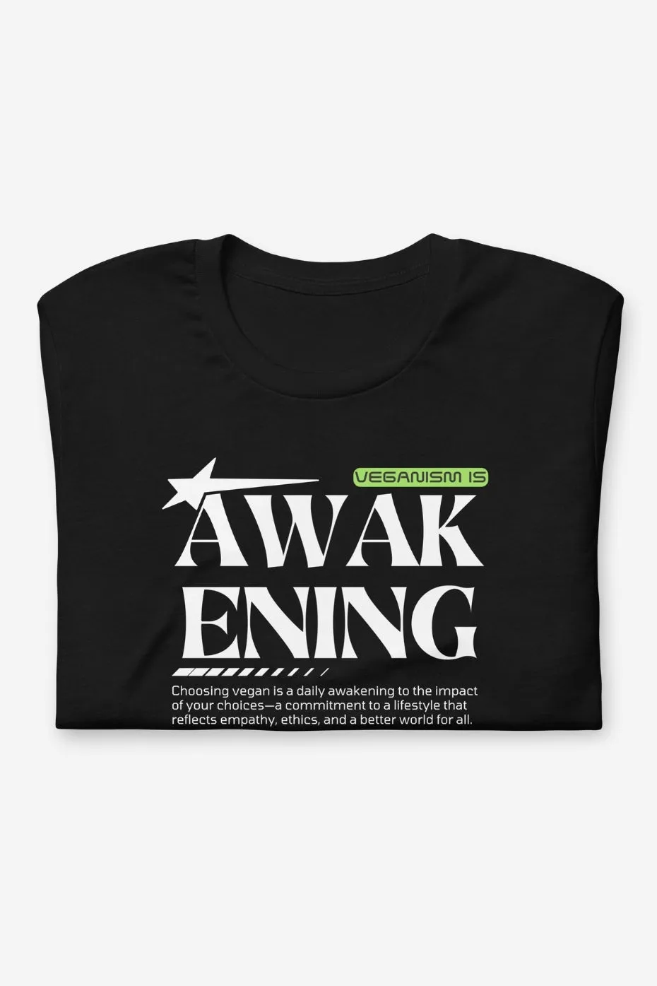 Veganism is Awakening Men's Fitted T-Shirt