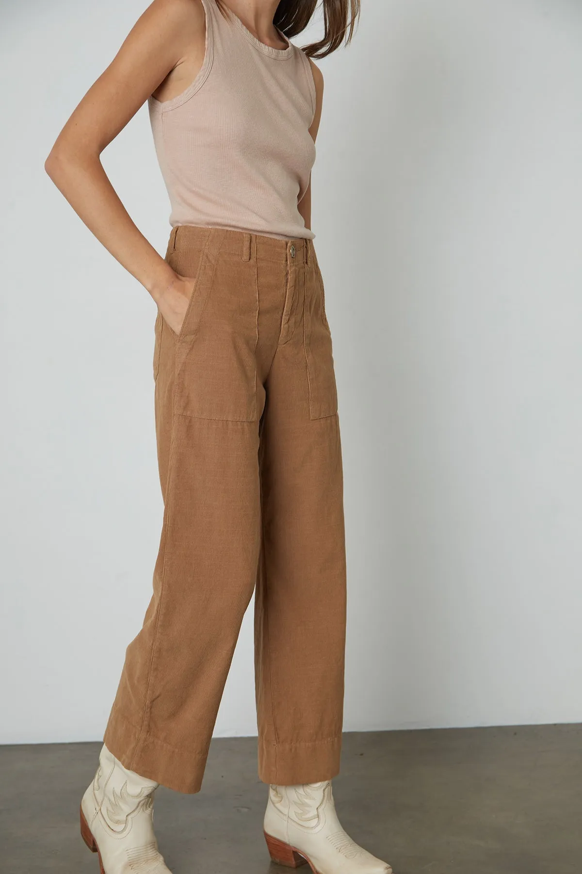 VERA CORDUROY WIDE LEG PANT