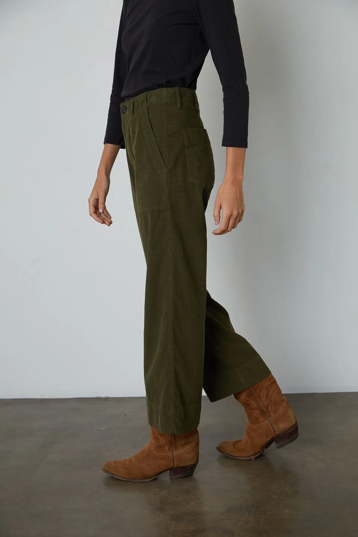 VERA CORDUROY WIDE LEG PANT