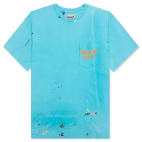 Vintage Logo Painted Tee - Turquoise