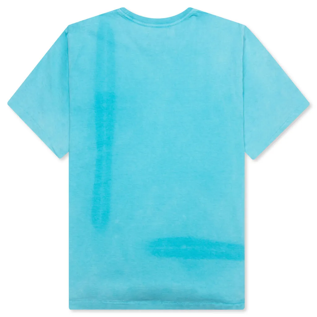 Vintage Logo Painted Tee - Turquoise