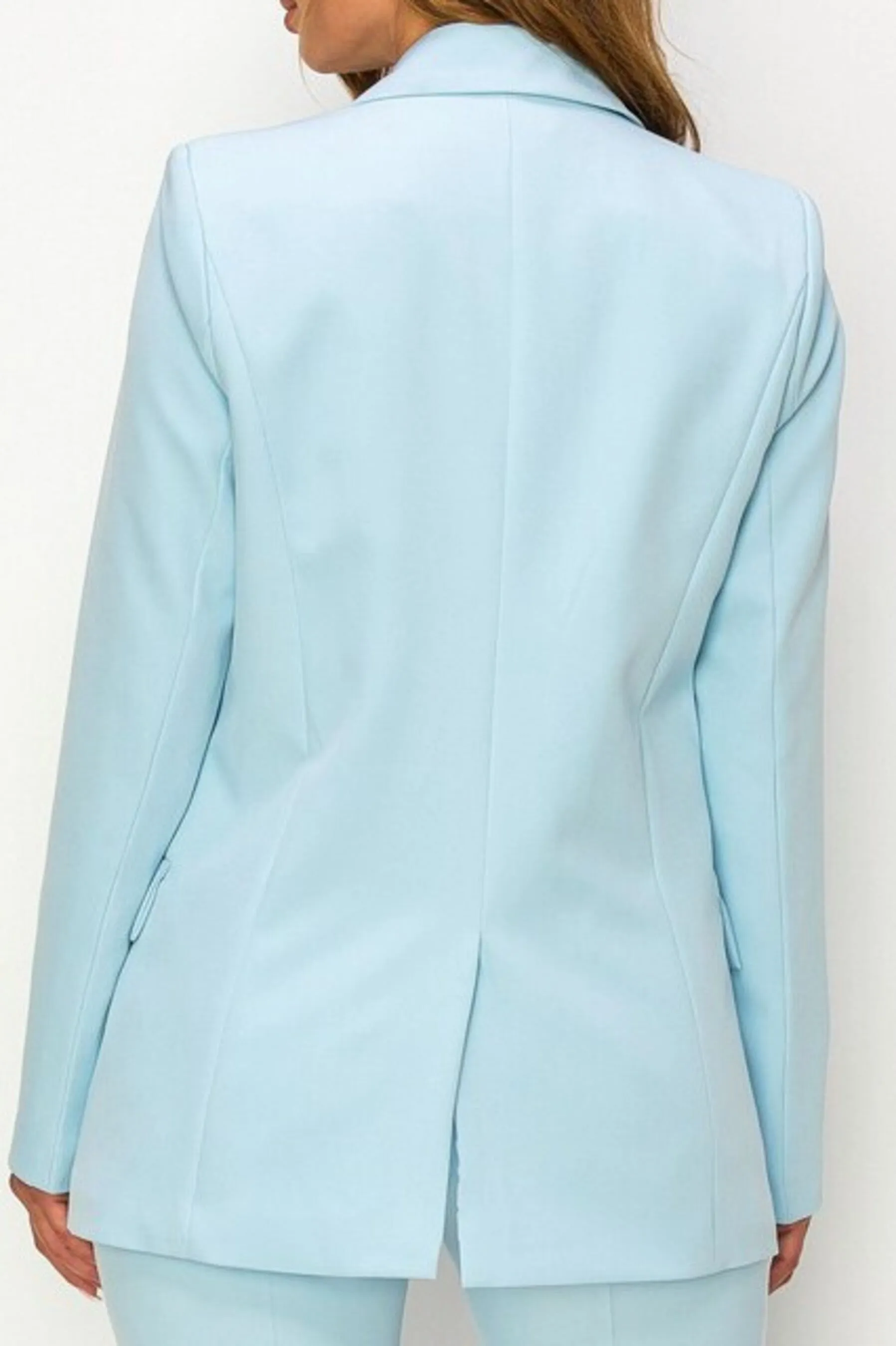 Women's Long Sleeve Single Button Jacket